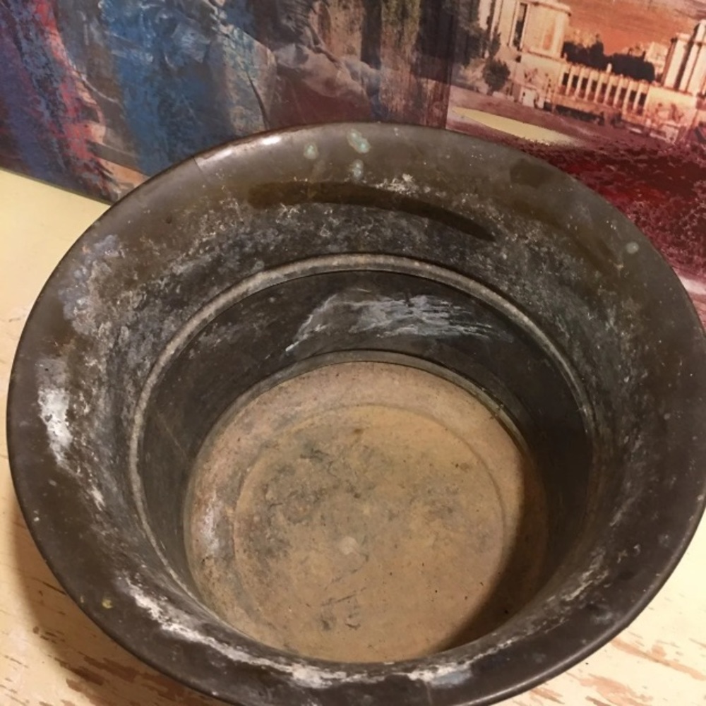Vintage Brass Planter Pot Flower View 4